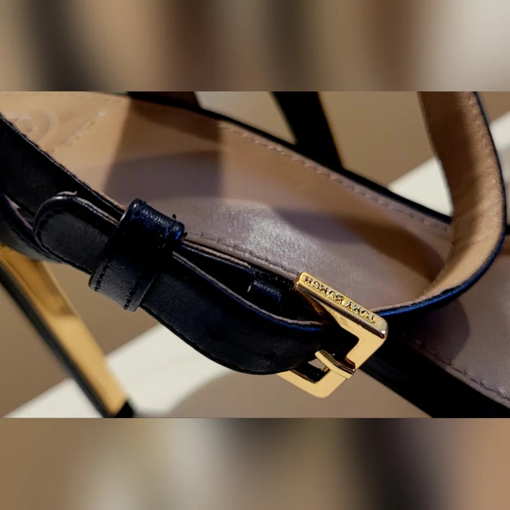 Tory Burch Strappy Black Heels 👠 - Picture 4 of 7